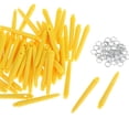 thumbnail image 1 of 50x Dart Shafts 2BA Darts Accessories with rod stems Protection Rings 45mm Yellow, 1 of 9