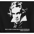thumbnail image 4 of Old Glory Mens Beethoven Long Sleeve Pullover Graphic Hoodie, 4 of 6
