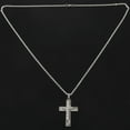 thumbnail image 5 of Jewelry Stainless Steel Jesus Crucifix Bible Prayer Cross Pendant with 70cm Necklace, Necklace for men, Silver, 5 of 8