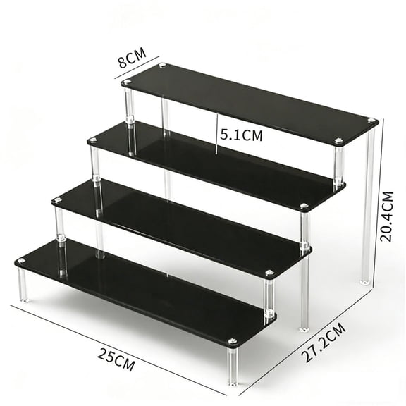 Perfume Organizer for Room Decor START MAKERS 4 Tier Perfume Display Acrylic Shelves for for Party Decor, Figure Stand