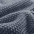thumbnail image 3 of INK+IVY Bree Knit Twin Size Blanket Modern Throw Blanket, 66"W x 90"L - Indigo, 3 of 5