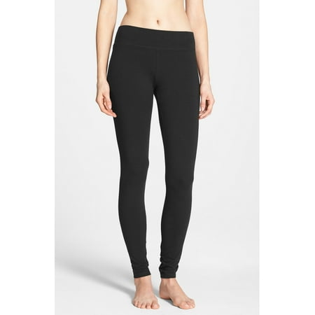 Hue NEW Solid Deep Black Women's Small S Pull-On Legging Pants $36 DEAL #222