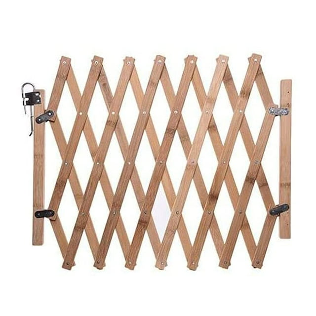 Valla plegable, puerta de aislamiento para mascotas, valla extensible para interiores y exteriores, puerta retráctil alta para perros para la entrada de la casa