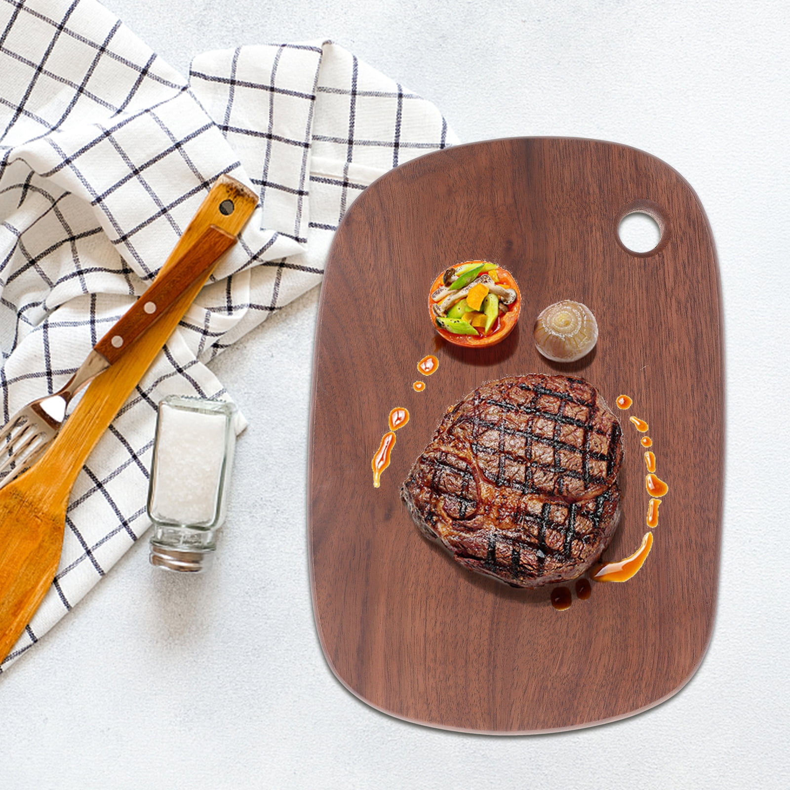 Black Walnut Cutting Board Wooden Tray Kitchen Cutting Tool Pizza Serving Household Chopping Board Black Walnut Lumber