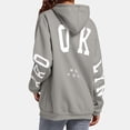 thumbnail image 7 of Essentials Hoodie for Women Letter Print Long Sleeve Hooded Sweatshirts Lightweight Fashion Casual Winter Warn Pullover Tops, 7 of 7