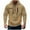 Khaki, variant on Tactical Hoodies for Men Quater Zip Up Pullover Fashion Cord Military Cargo Sweatshirts Athletic Hooded Workout Tops