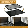 thumbnail image 2 of Pirecart 44" Dog Crate Furniture Wooden Dog Kennel Cage with Removable Tray for Small/Medium/Large Dog, 2 of 8