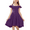 Purple, variant on Oudiya Girls Off Shoulder Dress Flutter Sleeve Summer Midi Swing Dress with Pockets Formal Dress Pink 4-13Y