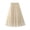 Beige, variant on Womens Pleated Skirts Fairy Style Large Flared Fluffy Skirts Midi Skirts Elastic Waist Party Prom Casual Daily Trendy Wear