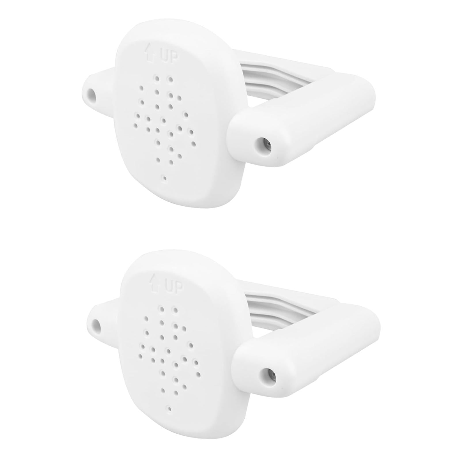 balikha 2 Pieces Stairs Gate Banister Adapter Mounting Security Equipment Puppy Kitten Fence Pet Barrier Replace Stair Gate Base Kit White