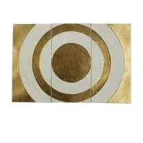 CosmoLiving by Cosmopolitan Gold Metal Target Geometric Wall Decor