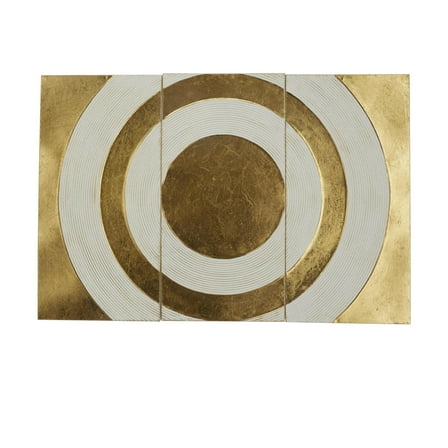 CosmoLiving by Cosmopolitan Gold Metal Target Geometric Wall Decor