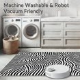 thumbnail image 5 of ODIKA 2'x3' Machine Washable Non-Slip Area Rug, Zebra Hide Inspired High Traffic Rug, Black, 291758, 5 of 5