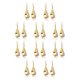 thumbnail image 2 of Jumpingount 1 par de pendientes colgantes simples en forma de gota de agua, accesorios de joyería de diario, regalo para Amiga, decoraciones Oro 10piezas, 2 of 6