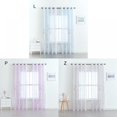 thumbnail image 7 of 2 Panels Semi Sheer Curtains for Bedroom, Grommet Embroidered Diamond Tile Print Voile Light Filtering Window Curtains for Living Room, 39*99in, 7 of 7
