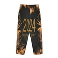thumbnail image 5 of Balery HAPPY NEW YEAR 2024 print Women's Pajama Pants,Ultra Lightweight Pjs,Lounge Pant-Medium, 5 of 9