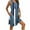 Blue, variant on Sakmal Sleep Tanks Moomoo Nightgowns for Women Pleated with Pockets Nightshirt Brown Sleeveless Sleep Tanks