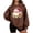 Coffee, variant on Feancey Womens Oversized Christmas Sweatshirt Novelty Santa Claus Graphic Sweatshirts Holiday Casual Long Sleeve Crewneck Pullover Thin Fleece Lined Tops Yellow L