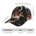 thumbnail image 2 of Rateoe Glitch Screaming Skull Pattern Men’s Baseball Cap – Adjustable Curved Brim Hat, Soft Cotton Sports Cap for Outdoor, Casual, and Everyday Wear, Comfortable & Breathable, 2 of 6