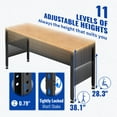 thumbnail image 3 of Adjustable Workbench 48 x 20-inch Workshop Bench with Power Outlets, 3 of 11