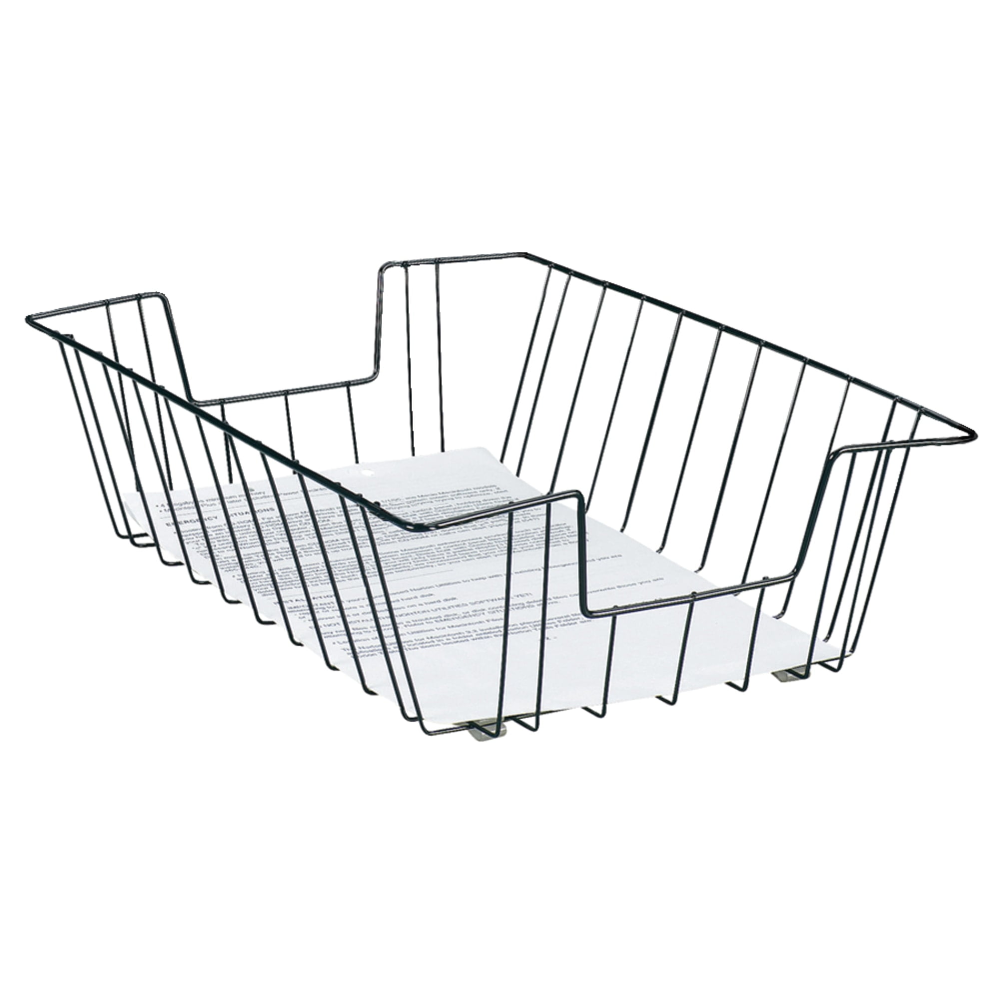 Brenton Studio Deep Legal-Size Wire Desk Tray, Black, 03932