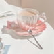 thumbnail image 3 of Ceramic Coffee Mug with Saucer, Pearl Shell Cup, Cute Coffee Mugs for Office and Home, for Tea Latte, 3 of 5
