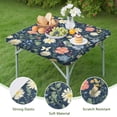 thumbnail image 4 of Pioneer Flower Floral Print Pattern Square Fitted Tablecloth with Elastic Edge,Square Table Cover,Washable Elastic Table Cover for Home Kitchen Party Decor 34"x34", 4 of 6