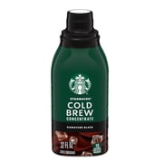 Starbucks Cold Brew Coffee Concentrate, Signature Black, 100% Arabica, Multi-Serve Bottle (32 Fl Oz)