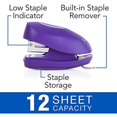 thumbnail image 3 of Swingline Mini Stapler, Tot, 12 Sheet Capacity, includes Built-In Staple Remover & 1000 Standard Staples, Purple - S7079173, 3 of 4