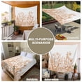 thumbnail image 6 of Wildflower Leaf Tapestry for Bedroom Wall Hanging Tapestry, Brown Floral Botanical White Watercolor Ceiling Backdrop Tapestries Poster Blanket Wall Decor for Teens Room Living Room Dorm 51" x 59", 6 of 8