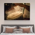 thumbnail image 4 of Playing African Drums Canvas Poster Bedroom Decor Sports Landscape Office Room Decor Gift,Frame-style,20x30inch(50x75cm), 4 of 8