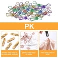 thumbnail image 5 of Small Metal Colored Paper Binder Clips, 20 Pack Assorted Colours Metal Foldback Clips For Food Packages, Mini Picture Clips For Home And Office Supplies, 5 of 7