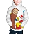 thumbnail image 2 of Curious George Boys' Hoodie Realistic 3d Print Graphic Hooded Sweatshirts With Drawstring, 2 of 5