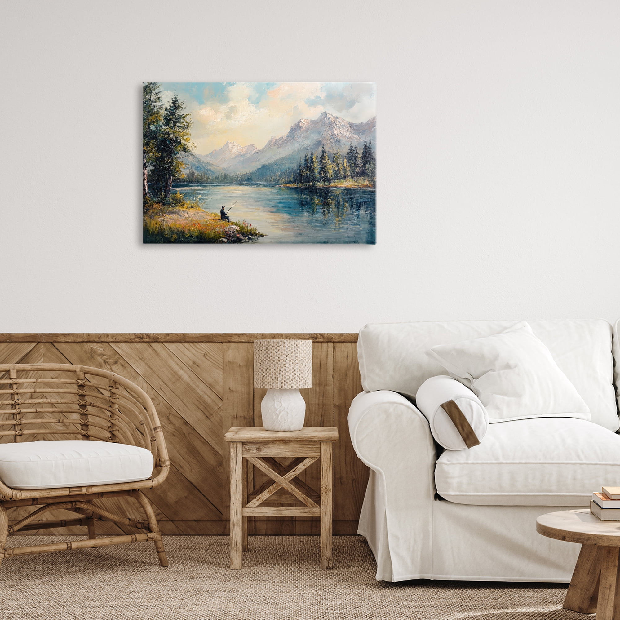 Stupell Industries Secret Fishing Spot Canvas Wall Art, design by Petal Prints Design