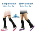 thumbnail image 5 of SKATING SPIRIT Ice Figure Skating Leg Warmer (1 pair), Zip-on Zip-Off, Non-Slip Cuff Band, Fleece Lined Thermal Fabric, 5 of 8