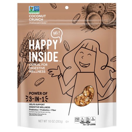 Kellogg's HI! Happy Inside Breakfast Cereal, Coconut Crunch, 10