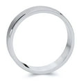 thumbnail image 2 of Wellingsale 14k White Gold Polished Satin 5MM Rounded Edge Classic Fit Wedding Band Ring - Size 9.5, 2 of 6