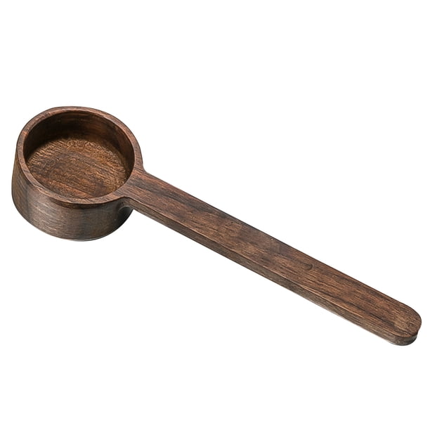 EeaseMX 1 cuchara medidora para café en polvo, cuchara medidora de madera