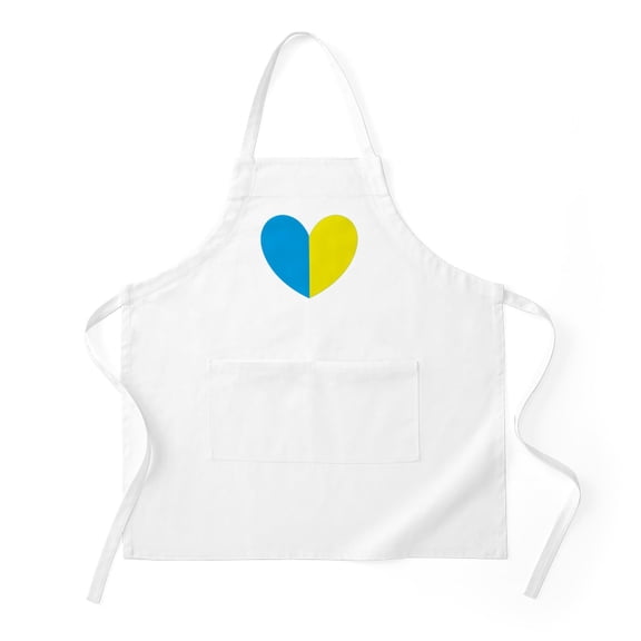 CafePress - I Stand With Ukraine Heart - Kitchen Apron with Pockets, Grilling Apron, Baking Apron