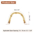 thumbnail image 2 of Uxcell 1Pcs Bamboo Teapot Handle, U-Shape Tea Pot Handle Replacement Wired Copper Kettle Handle for Span 5.1-5.9" Tea Pot Ceramic and Pottery Kettle Accessories Supplies, Gold, 2 of 6