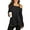 Black- Twist, variant on Women's Plus Size T shirts Round Neck Blouses T-Shirts for Women Long/Short Sleeve Shirt Loose Tops Casual Casual Twist Tops Blouse for Womens S-XXL