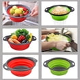 thumbnail image 3 of 1Pcs Collapsible Colander Set, Silicone Collapsible Strainers for Kitchen, Perfect for Draining Pasta, Vegetable and Fruit, Food Strainer, Dishwasher Safe, 3 of 9