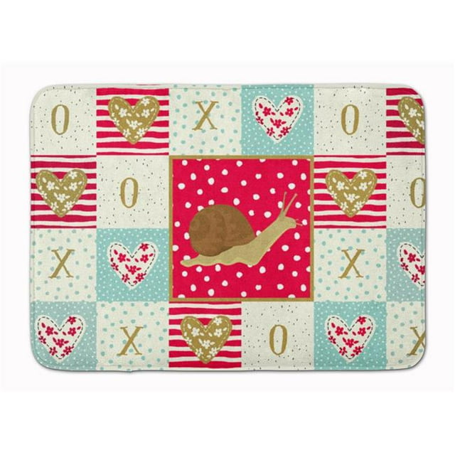 Carolines Treasures CK5527RUG 19 x 27 in. Garden Snail Machine Washable Memory Foam Mat