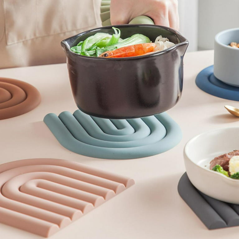 Rainbow Shape Silicone Pad Heat-resistant Pot Holder Thicken Anti-scalding  for Hot Pad, Spoon Rest, Coaster 