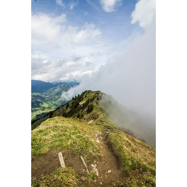 Kanzelwand Mountain Riezlern Nature Allgaƒae A A U 20 Inch By 30 Inch Laminated Poster With Bright Colors And Vivid Imagery Fits Perfectly In Many Attractive Frames Walmart Com Walmart Com