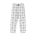 thumbnail image 6 of Uemuo Hand Drawn Turtle Pattern Men's Wide Leg Palazzo Lounge Pants with Pockets Light Weight Loose Comfy Casual Pajama Pants-XX-Large, 6 of 9