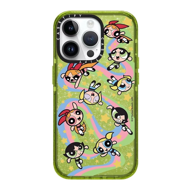 Carcasa Para iPhone 11 14 Pro Max 13 Diseño Brillante De Dibujos Animados Powerpuff Niñas Girly Transparente A Prueba De Golpes Suave TPU Antiarañazos Funda Para Teléfono Caídas Shell Protectora Para