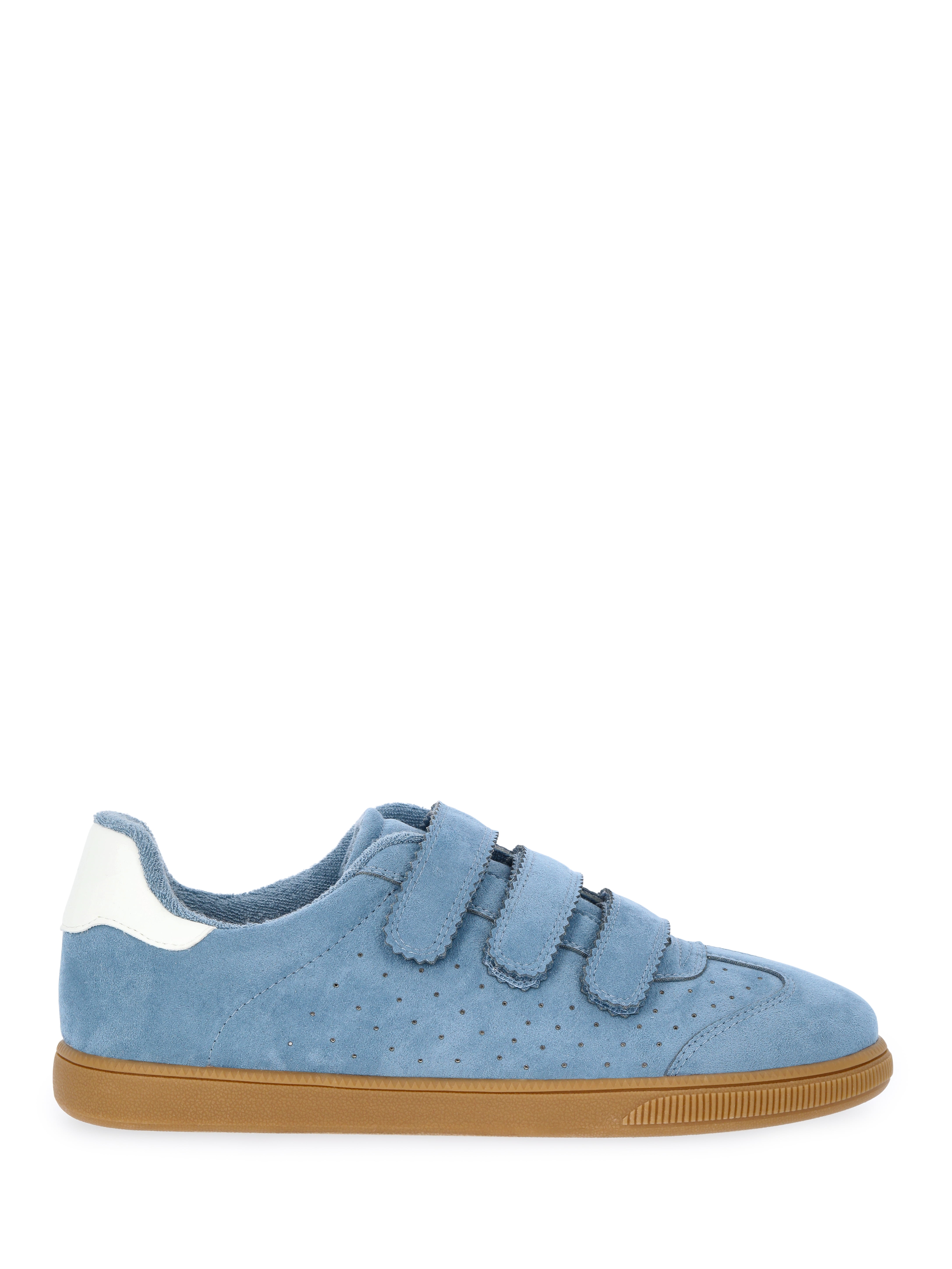 Madden NYC Women's Faux Suede Triple Strap Sneakers
