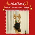 thumbnail image 4 of Lwlmwt Christmas Decorations,Antler Head Button Children's Party Decoration Christmas Fabric Headband Christmas Head Button Gift,Christmas Gifts, 4 of 4