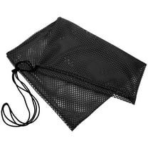 Nicehomfit Multi Function Black Mesh Drawstring Bag for Basketball Football Gear